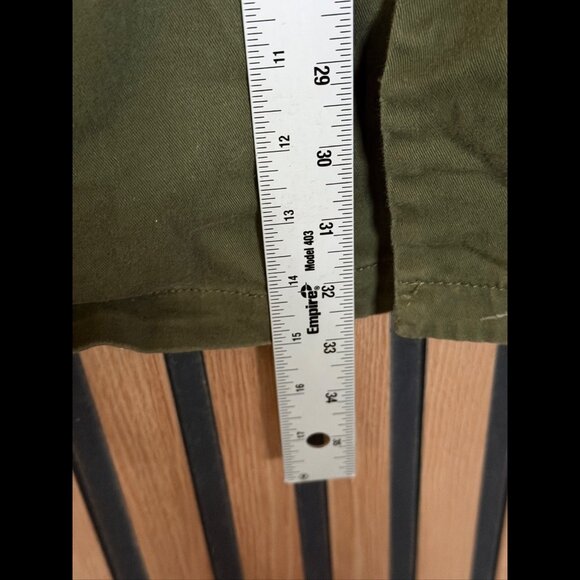 Torrid Jacket 6 / 6X Women Green Army Coat Poncho Button Stretch Plus Size - Picture 4 of 7